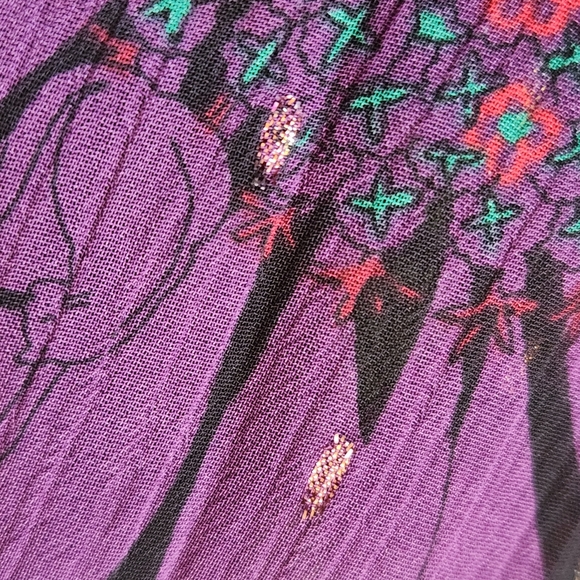 ModCloth Meow Bouquet Pleated Swing Skirt - Picture 7 of 13